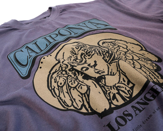 Playera Lirio Gráfico Los Angeles