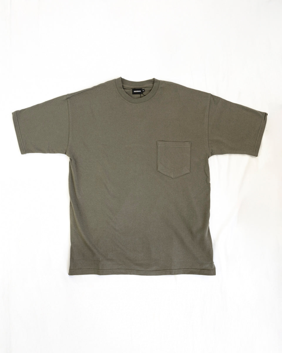 Playera Verde Militar Corte Relajado