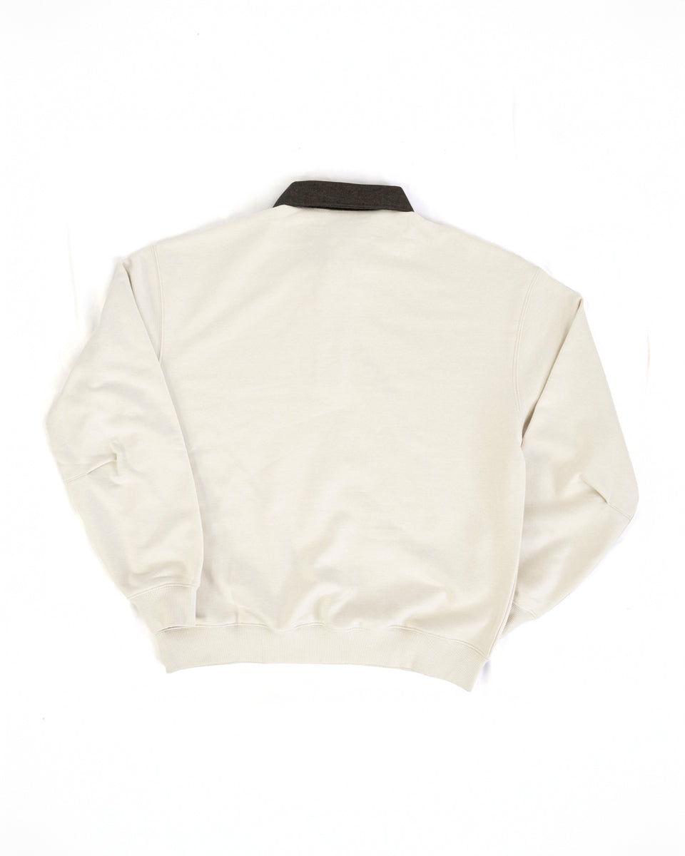 Polo Manga Larga Beige