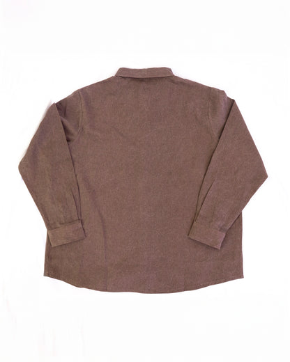 Camisa Ladrillo Quemado Corte Holgado Manga Larga